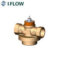 Brass Pressure Independent Control Valve with Test Plug Chilled/Hot Water